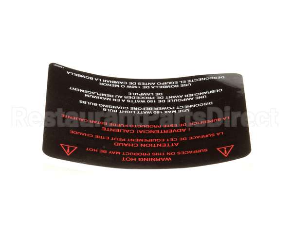 74063 Henny Penny Label-Hot Surf/150W Bulb Scr