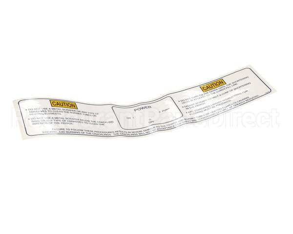 75690 Henny Penny Label-Power/Pump/Melt