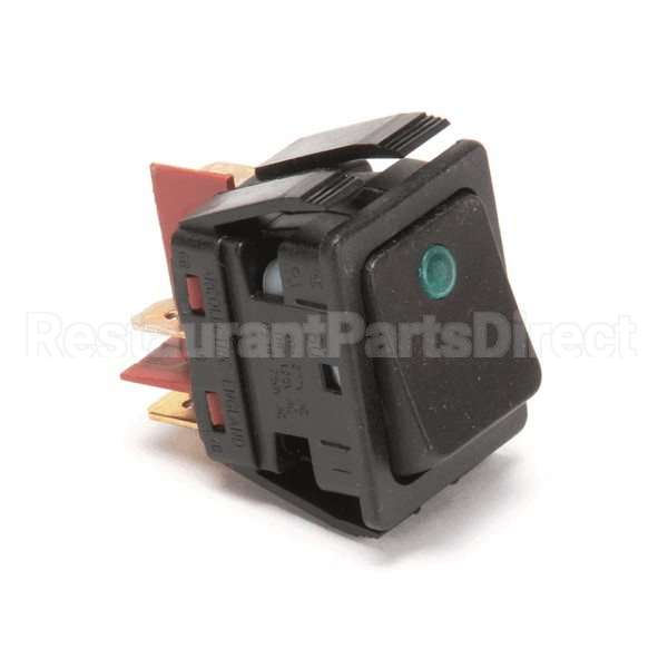 781870 Compatible Newco Switch, Black Rocker W/Grn