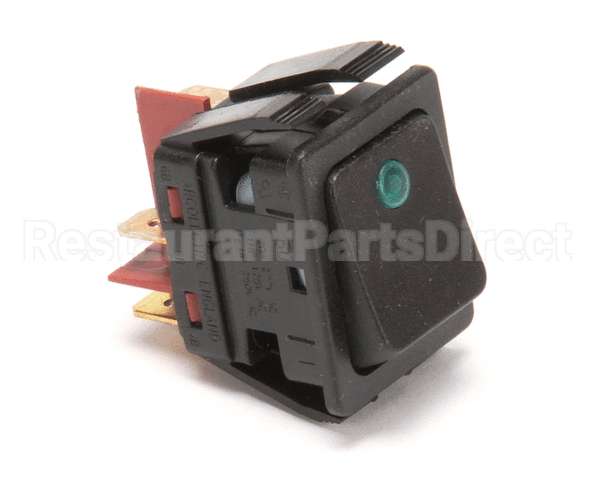 781870 Newco Switch,Black Rocker W/Grn