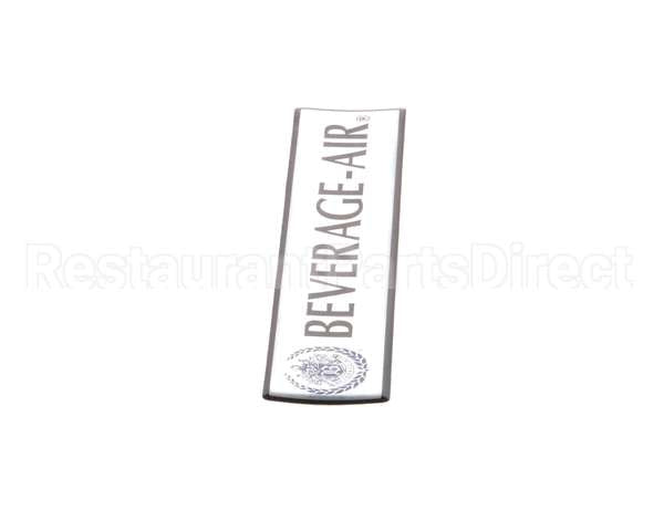 806-313B-01 Beverage Air Nameplate - Beverage-Air Large