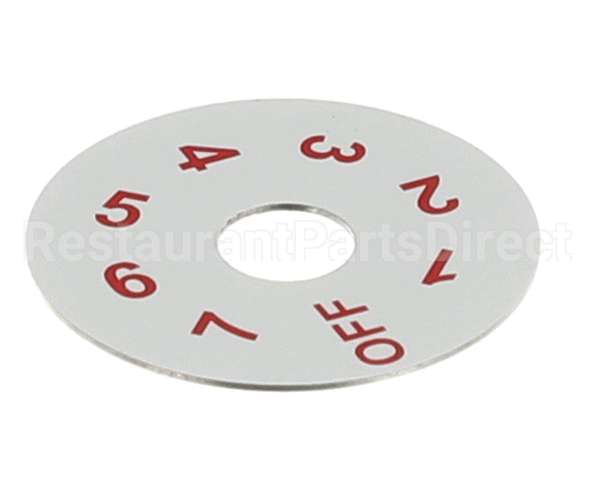 82-0141 Beverage Air Dial Plate - Thermostat