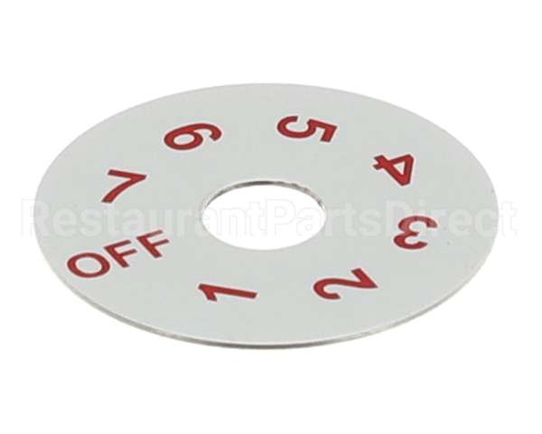82-0141 Beverage Air Dial Plate - Thermostat