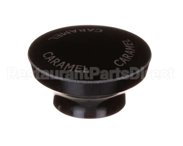 82023-024 Server Black Knob, Engraved Caramel