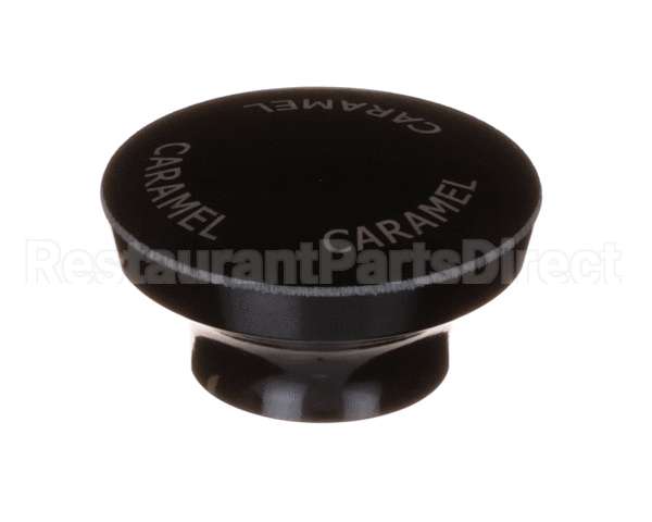 82023-024 Server Black Knob, Engraved Caramel