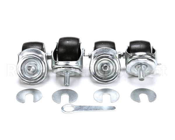 830280 TRUE Caster 2-1/2, 1/2Stem, St/4 Silver 2 Loc