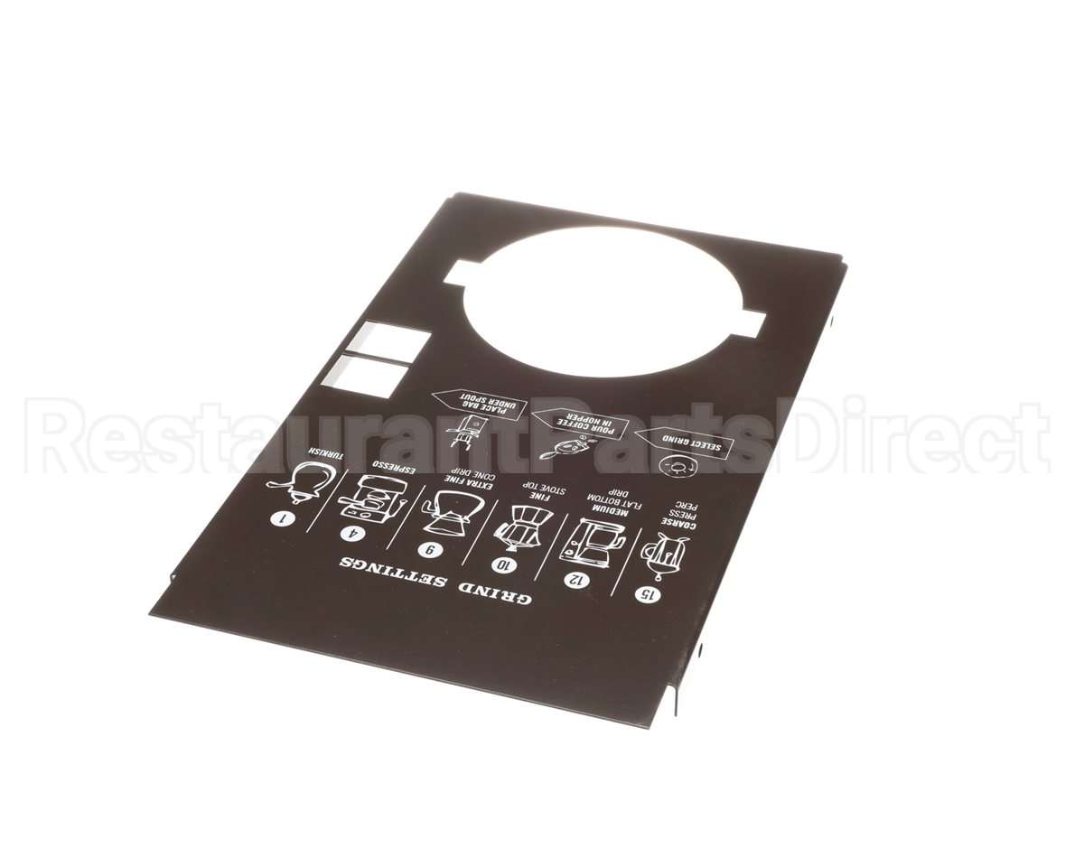83363TS Grindmaster Cecilware Panel, Upper Front, Drk Brwn,S