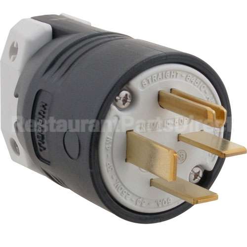 8451C Compatible Hubbell Plug, Straight, 4 Prong, 250V, 50A