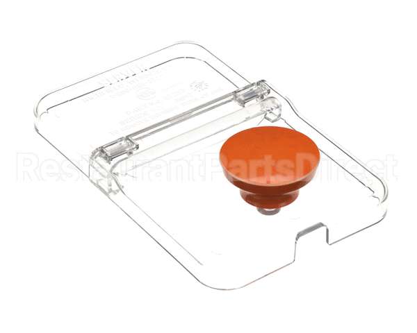 87257 Server Lid, Plstc, 1/9 Size, Orange Knob