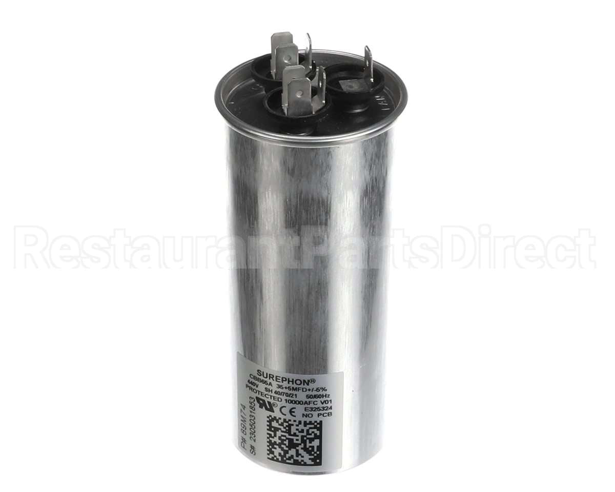 89M74 Lennox 35/5Mfd 440V Rnd Run Capacitor