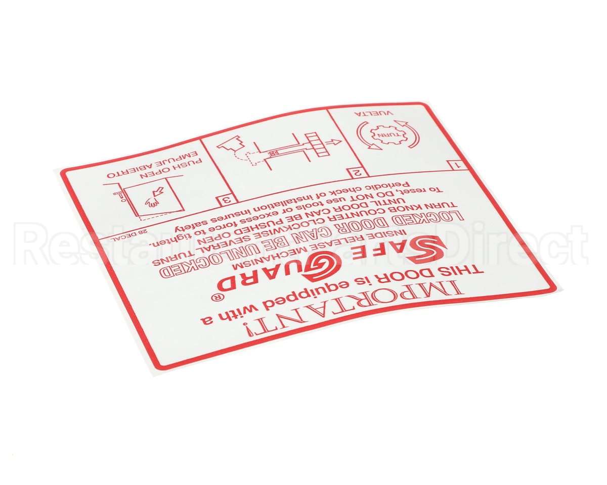 90028DECAL Kason Decal- Safeguard Mech