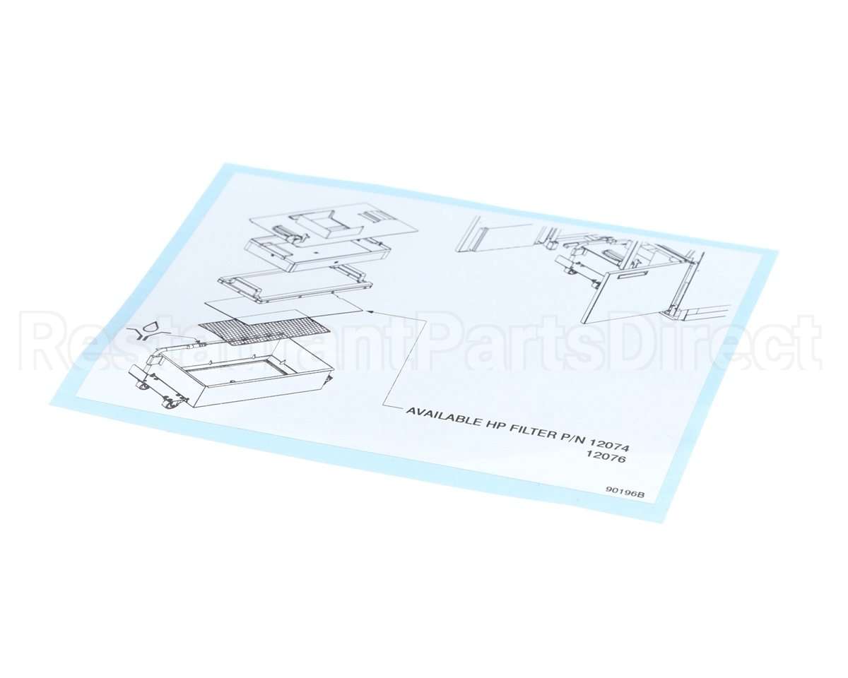 90196 Henny Penny Label-Replacement Filter