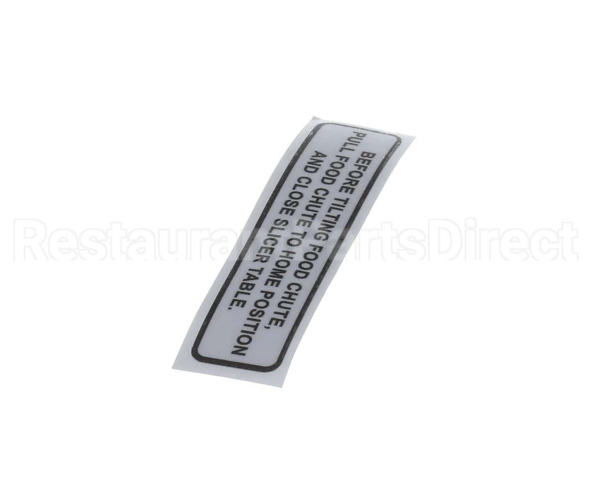 920196 Globe Carriage Tilt Label