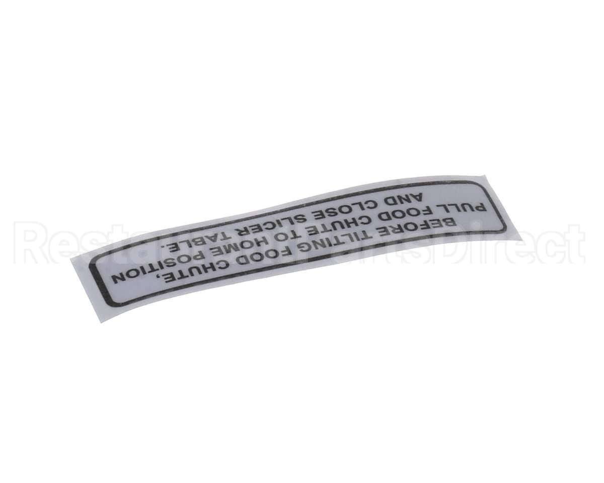 920196 Globe Carriage Tilt Label