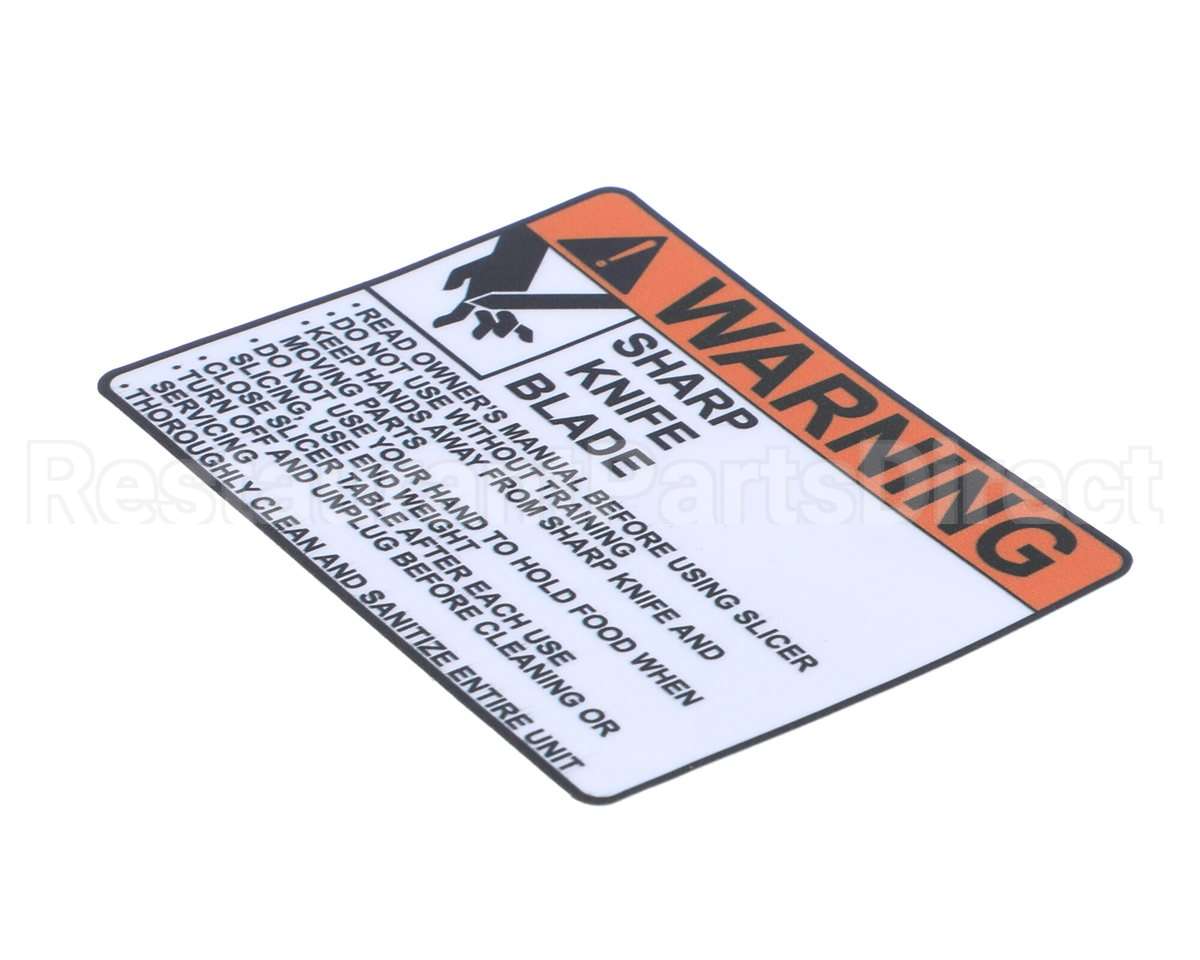 920200 Globe Warning Label - Large