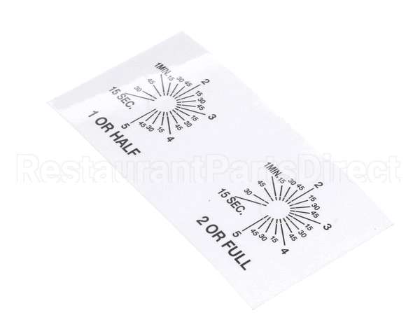 A546-111 Grindmaster Cecilware P-150A Timer Lbldecal
