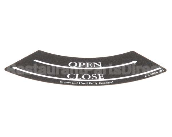 A546-393 Grindmaster Cecilware Decal,Shuttle Lid