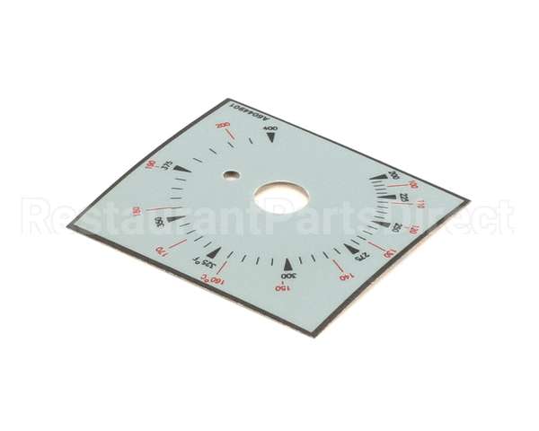 A6044901 Pitco Label,Ovrelay Thermostat Bhd Dr 7,14,18