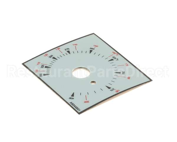 A6044901 Pitco Label,Ovrelay Thermostat Bhd Dr 7,14,18