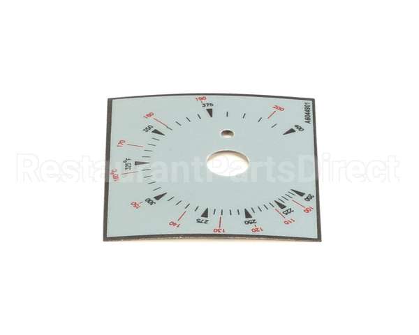 A6044901 Pitco Label,Ovrelay Thermostat Bhd Dr 7,14,18