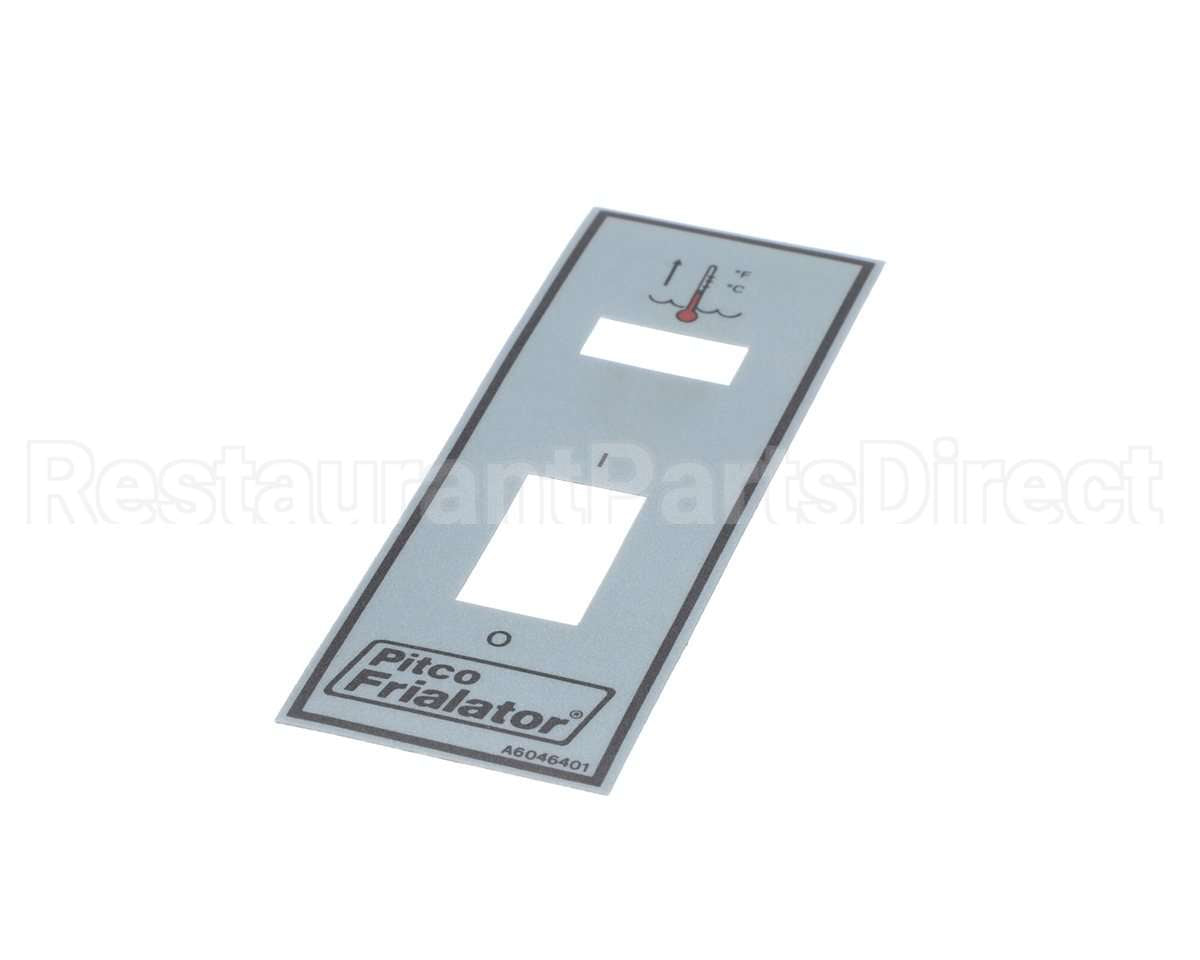 A6046401 Pitco Lbl,Ovrly Fr Pnl W/Heater Kfc Int