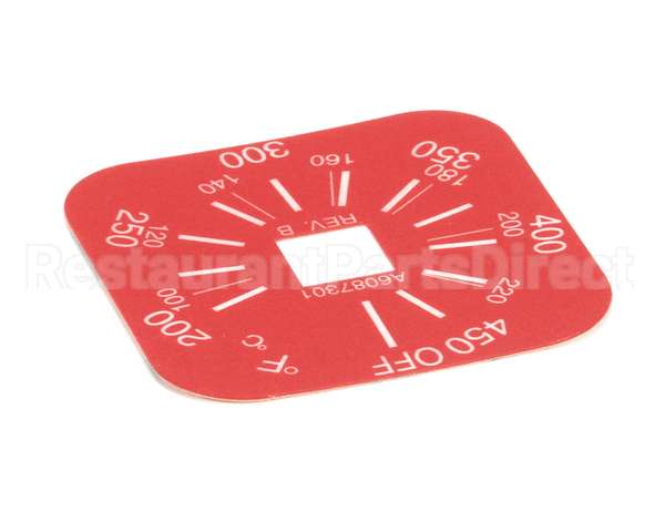 A6087301 Pitco Label,Thermostat 200-450F