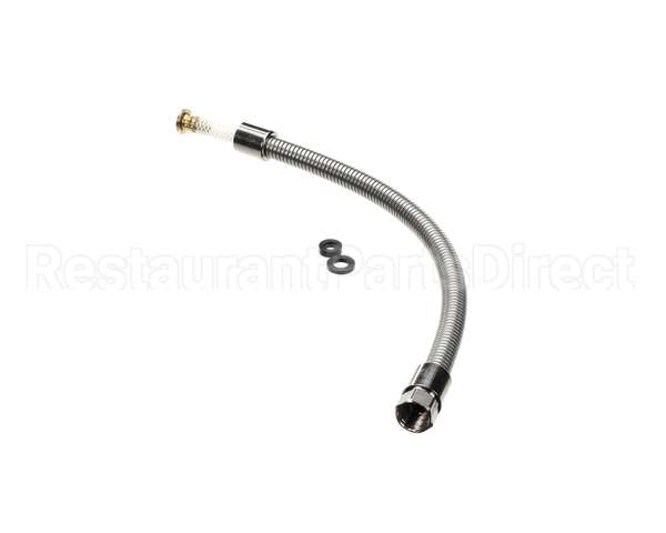 B-0024-H2A T&S Brass Flexible Stainless Steel Hose, Less Hand