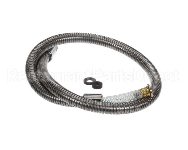B-0042-H2A T&S Brass Hose, 42 Flexible Stainless Steel, Less