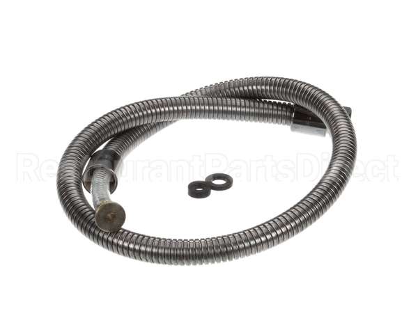 B-0042-H2A T&S Brass Hose, 42 Flexible Stainless Steel, Less