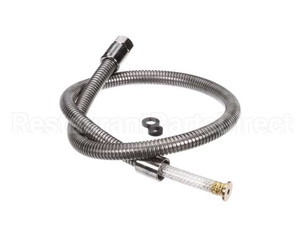 B-0044-H2AE T&S Brass Hose, 44 Flexible Stainless St