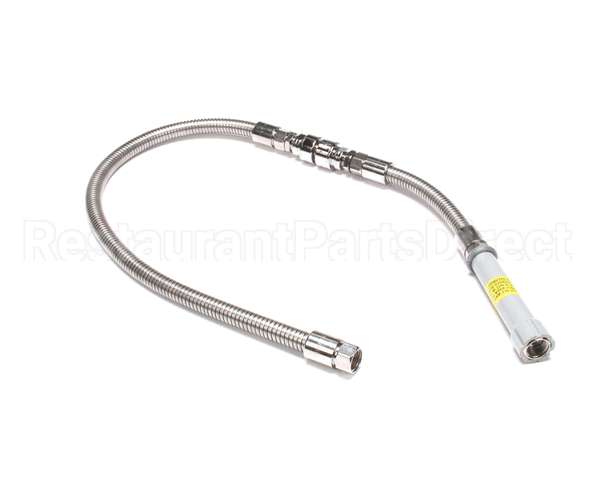 B-0044-V9 T&S Brass Hose, 44 Flexible Stainless Steel, Backf
