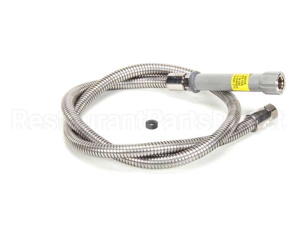 B-0056-H T&S Brass Hose, 56 Flexible Stainless Steel (Gray