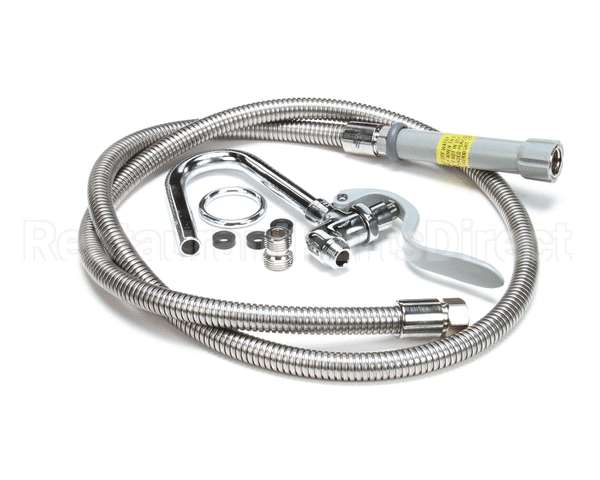 B-0102-A T&S Brass Pot & Glass Filler, Hook Nozzle, 68 Flex