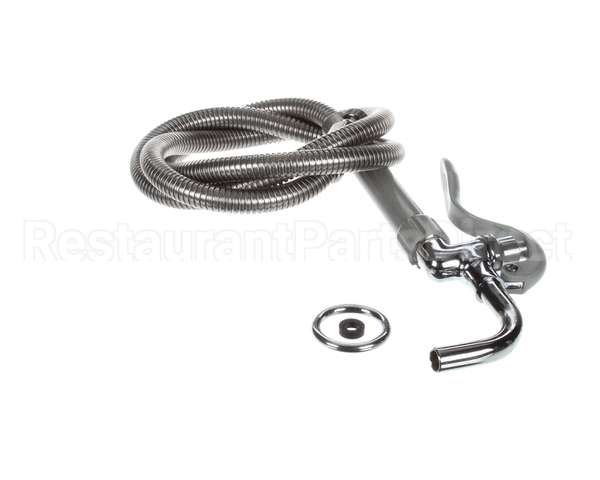 B-0102 T&S Brass Pot & Glass Filler, Plain End Curved Noz