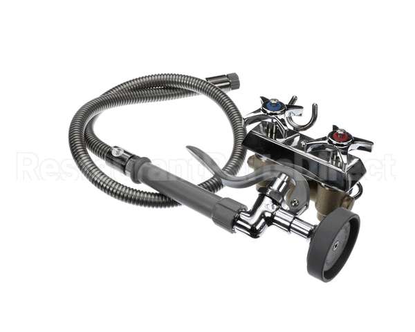 B-0105 T&S Brass Spray Valve And Wall Hook Outlet With St