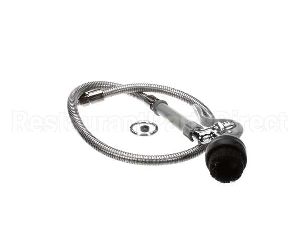 B-0106 T&S Brass Spray Valve With Brush And 44 Flexible S