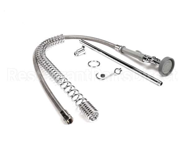 B-0133-LB T&S Brass Pre-Rinse, Spring Action, 18 Riser, 44 H