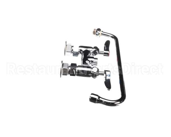 B-0225-CR T&S Brass Double Pantry Faucet Deck Mount 4 Cent