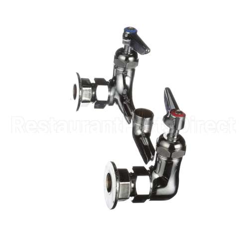 B-0230-CR-LN T&S Brass 8 Wall Mount Mixing Faucet, Sc-Cerama Ca