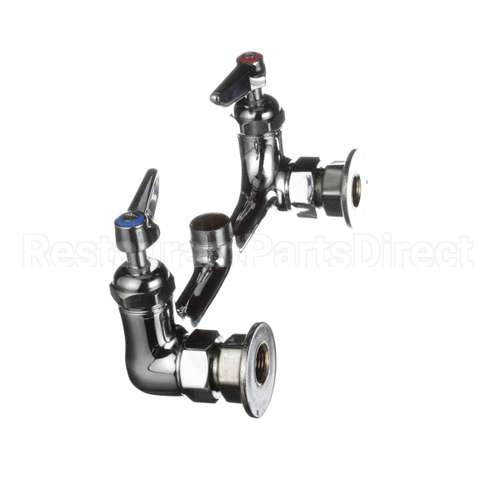 B-0230-CR-LN T&S Brass 8 Wall Mount Mixing Faucet, Sc-Cerama Ca