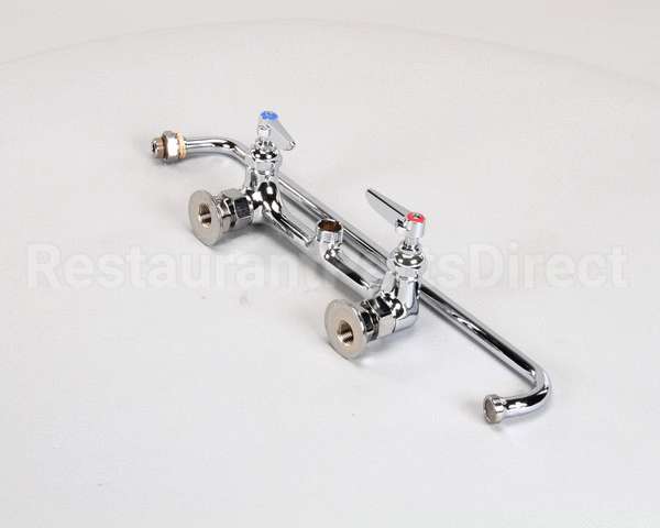 B-0230 T&S Brass Double Pantry Faucet, Wall Mount, 8 Cent