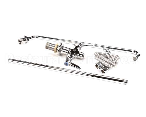 B-0270 T&S Brass Double Pantry Faucet Single Hole Base