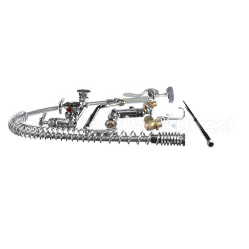 B-0287 T&S Brass Big-Flo Pre-Rinse Unit: 8 Wall Mount, 12