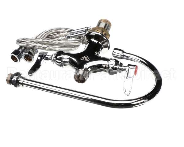 B-0300 T&S Brass Double Pantry Faucet, Single Hole Base,