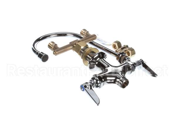B-0301-01 T&S Brass Double Pantry Faucet, Single Hole Base,