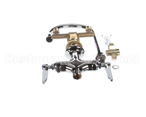 B-0301-01 T&S Brass Double Pantry Faucet, Single Hole Base,