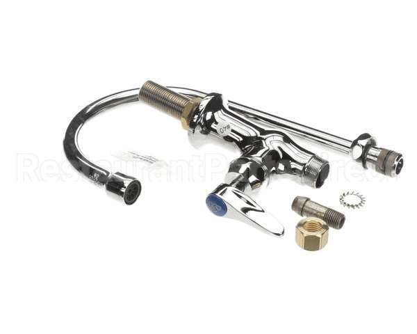 B-0305-CR-TL T&S Brass Single Pantry Faucet, Deck Mount, Cerama