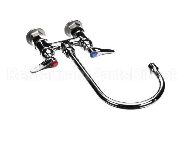 B-0325 T&S Brass Double Pantry Faucet, Deck Mount, 4 Cent