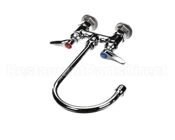 B-0325 T&S Brass Double Pantry Faucet, Deck Mount, 4 Cent