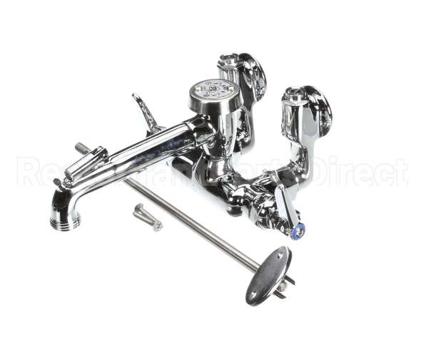 B-0667-POL T&S Brass Service Sink Faucet, Wall Mount, Adjusta